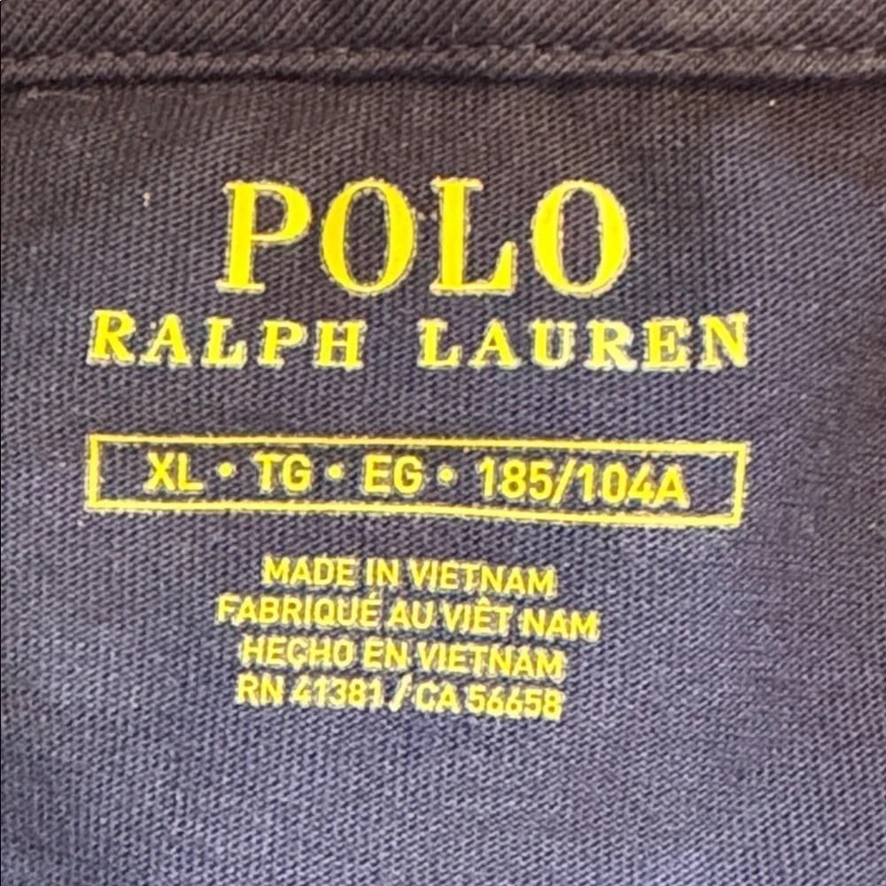 Polo by Ralph Lauren Men's Dark Blue Hoodie X-Large Embroidered Pony Preppy EUC